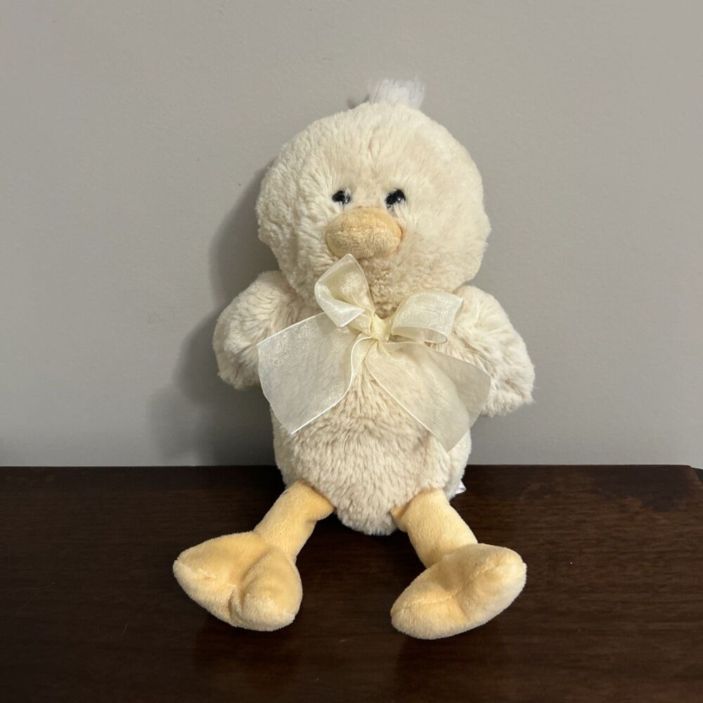 Animal Adventure Duck Chick Plush Yellow Soft Toy Stuffed Animal 2014 10"